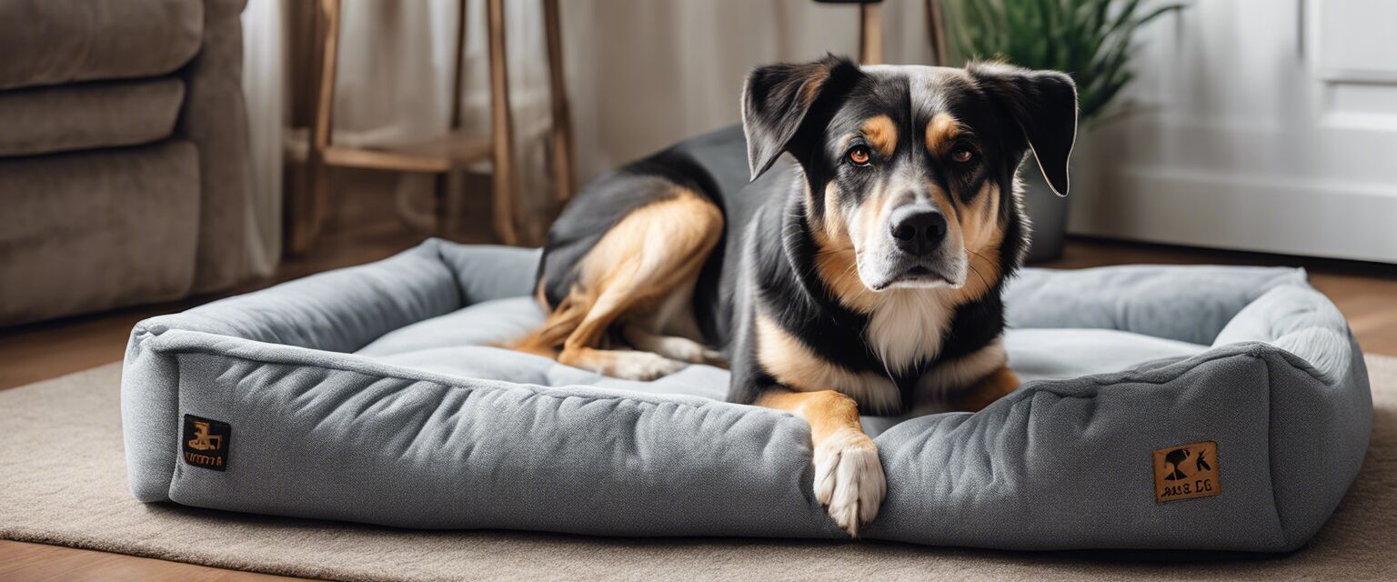 Orthopedic dog bed for senior dogs