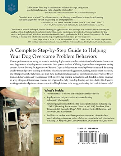 Back cover of a book about helping dogs overcome problem behaviors.